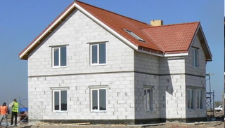 Построить двухэтажный дом из газобетона в Заинске - Строй-Знс от 136084 рублей